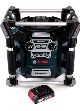 Radio de obra Bosch GML 20 14,4-18V + 1x batería 2,0Ah - sin cargador