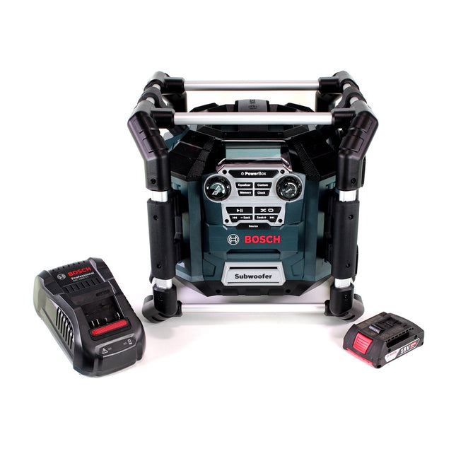 Radio de obra Bosch GML 20 14,4-18V + 1x batería 2,0Ah + cargador