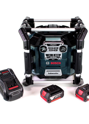 Radio de obra Bosch GML 20 14,4-18V + 2x baterías 3,0Ah + cargador