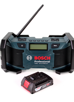 Bosch GML SoundBoxx Baustellenradio 14,4-18V + 1x Akku 2,0Ah - ohne Ladegerät