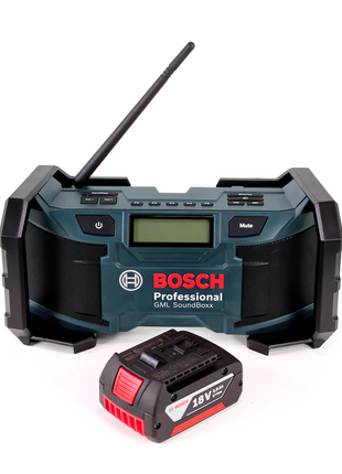 Radio de obra Bosch GML SoundBoxx 14,4-18V + 1x batería 3,0Ah - sin cargador