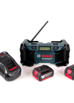 Radio de obra Bosch GML SoundBoxx 14,4-18V + 2x baterías 3,0Ah + cargador