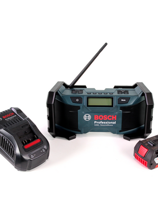 Radio de obra Bosch GML SoundBoxx 14,4-18V + 1x batería 5,0Ah + cargador