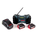 Radio de obra Bosch GML SoundBoxx 14,4-18V + 2x baterías 5,0Ah + cargador