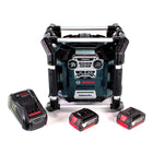 Radio de obra Bosch GML 20 14,4-18V 2x baterías 5,0Ah + cargador