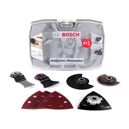 Multicortador Bosch GOP 18V-28 Batería 18V StarlockPlus Sin Escobillas + Juego Starlock Best of Renovation 5uds. - sin batería, sin cargador