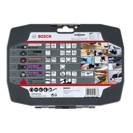 Multicortador Bosch GOP 18V-28 Batería 18V StarlockPlus Sin Escobillas + Juego Starlock Best of Renovation 5uds. - sin batería, sin cargador