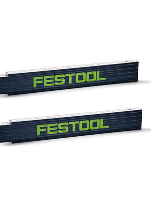 2x Festool Meterstab Zollstock Holzgliedermaßstab 2 m 10 Glieder  ( 201464 ) - Toolbrothers