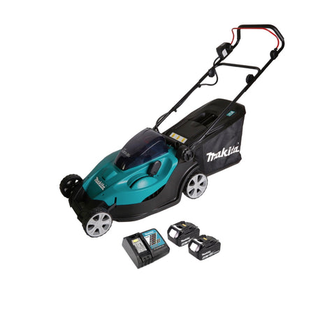 Cortacésped a batería Makita DLM 431 RM2 36 V (2x18V) 43cm + 2x batería 4.0Ah + cargador