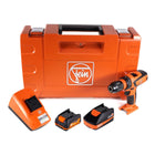 Taladro atornillador a batería Fein ASCM 18 QSW MultiVolt 12V/18V 40Nm sin escobillas (71161266000) + 1x batería 3,0Ah 12V + 1x batería 3,0Ah 18V + cargador + estuche