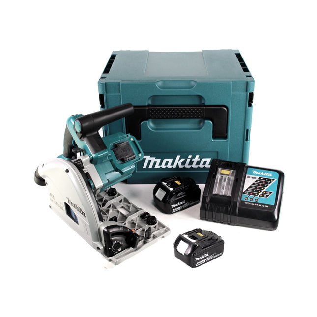 Sierra de inmersión a batería Makita DSP 600 RM 36V (2x18V) 165 mm sin escobillas + 2x batería 4,0Ah + cargador