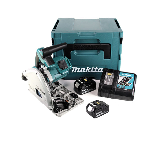 Sierra de inmersión a batería Makita DSP 600 RG 36V (2x18V) 165 mm sin escobillas + 2x batería 6,0Ah + cargador