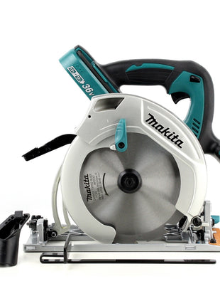 Sierra circular manual Makita DHS 710 FJ con batería de iones de litio de 36 V 190 mm + 2 baterías 3,0 Ah + Makpac - sin cargador