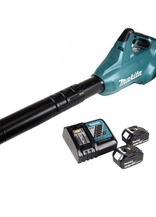 Soplador de hojas a batería Makita DUB 362 RT 2x18V + 2x batería 5.0Ah + cargador