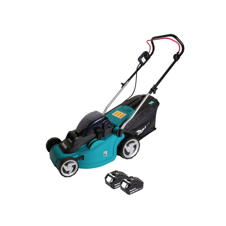 Cortacésped a batería Makita DLM 380 G2 36V (2x18V) 38cm + 2x batería 6.0Ah - sin cargador