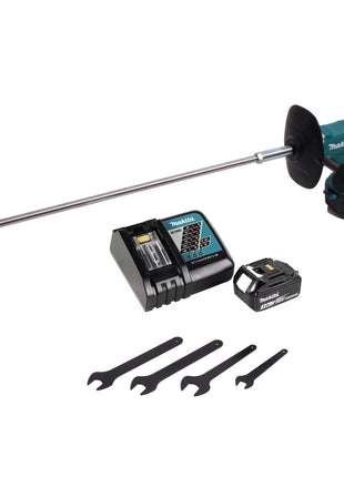 Batidora a batería Makita DUT 130 RF1 18V M14 sin escobillas + 1x batería 3.0Ah + cargador