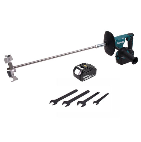 Batidora de batería Makita DUT 130 M1 18V M14 sin escobillas + 1x batería 4.0Ah - sin cargador