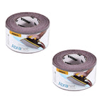 Mirka ABRANET 2x rouleau de papier de verre 75mm x 10m P80 rouleau de ponçage Velcro (2x 545BI001803R)