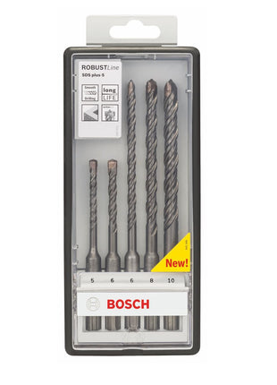 Bosch Robust Line SDS-plus 5 juego taladro percutor 5 piezas. 5/6/8/10 mm (2607019927) Certificado PGM