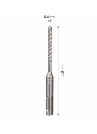 Bosch Hammerbohrer SDS-plus 7X Bohrer 5x50x115mm Carbide ( 2608576104 ) PGM zertifiziert