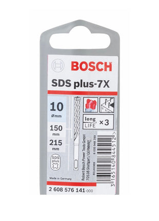 Taladro percutor Bosch SDS-plus 7X brocas 10x150x215mm carburo (2608576141) certificado PGM