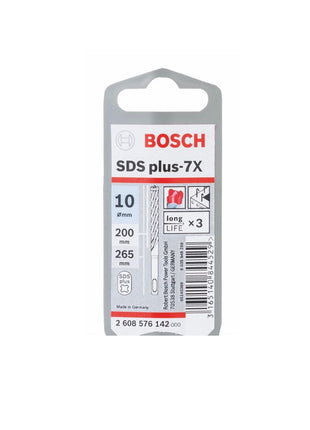 Bosch SDS-plus 7X Foret en carbure 10x200x265 mm, certifié PGM ( 2608576142 )