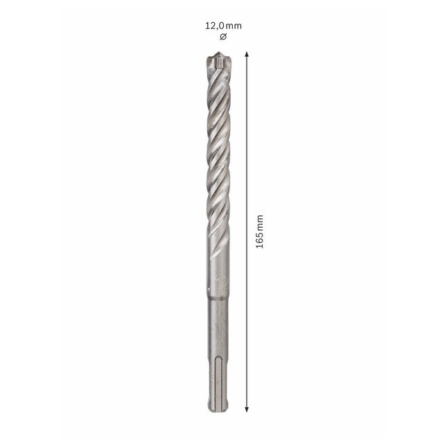 Taladro percutor Bosch SDS-plus 7X brocas 12x100x165mm carburo (2608576149) certificado PGM