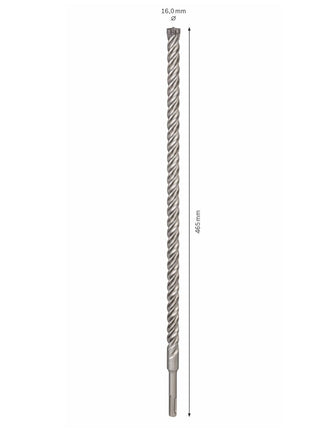 Bosch SDS-plus 7X Foret en carbure 16x400x465mm, certifié PGM ( 2608576170 )