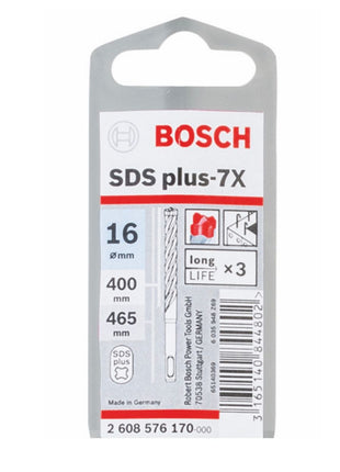 Taladro percutor Bosch SDS-plus 7X brocas 16x400x465mm carburo (2608576170) certificado PGM