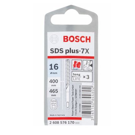 Bosch Broca para martillo perforador SDS-plus 7X / 16x400x465 mm / Carburo ( 2608576170 )
