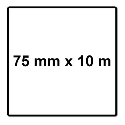 Mirka ABRANET 2x rouleau de papier de verre 75mm x 10m P240 rouleau de ponçage Velcro (2x 545BI001253R)