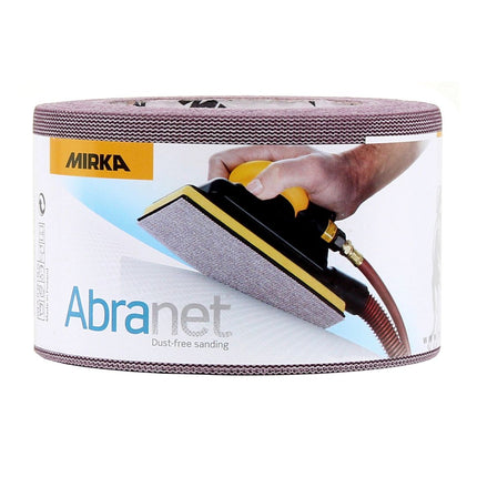 Mirka ABRANET 2x rollo de papel de lija 75mm x 10m P320 rollo de lija Velcro (2x 545BI001323R)