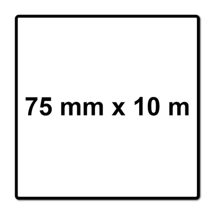 Mirka ABRANET 2x rollo de papel de lija 75mm x 10m P320 rollo de lija Velcro (2x 545BI001323R)