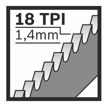 Hoja de sierra de sable Bosch S 1122 EF Flexible para metal 18tpi 225x19x0,9mm 5ud. ( 2608656020 ) Bimetálico de larga duración