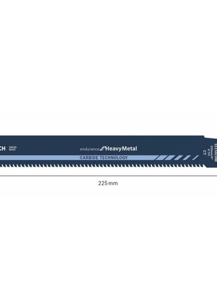 Hoja de sierra de sable Bosch S 1155 CHM Endurance for Heavy Metal 8tpi 225x25x1,25mm (2608653182) vida extra larga