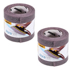 Mirka ABRANET 2x rollo de papel de lija 115mm x 10m P120 rollo de lija Velcro (2x 545BY001123R)