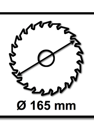 Hoja de sierra circular Bosch Estándar para madera 165 x 20 x 1,5 mm 24Z (2608837685)