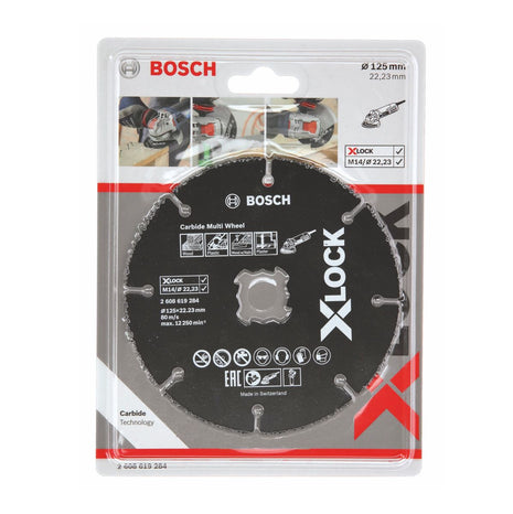 Disco de corte Bosch X-LOCK Carbide Multiwheel 125x1x22,23mm (2608619284)