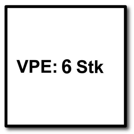 Bosch Set de fresas rectas / 6 unidades / vástago de inserción 6 mm ( 2607017465 )