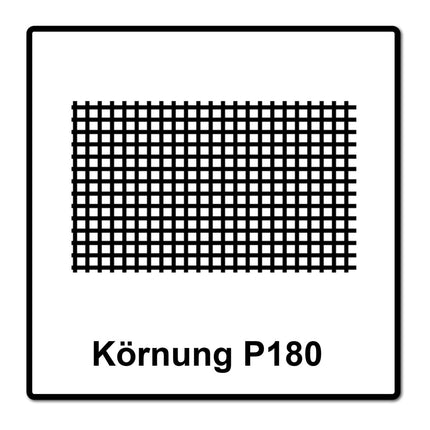 Mirka ABRANET 2x rouleau de papier de verre 115mm x 10m P180 rouleau de ponçage Velcro (2x 545BY001183R)