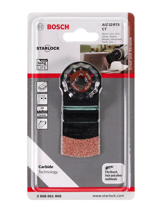 Hoja de sierra de inmersión Bosch AIZ 32 RT5 30x32mm Starlock K50 Carbide-RIFF (2608661868) vida extralarga