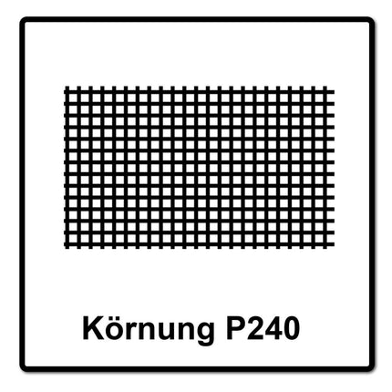 Mirka ABRANET 2x rouleau de papier de verre 115mm x 10m P240 rouleau de ponçage Velcro (2x 545BY001253R)