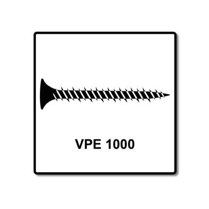 SPAX GIX-A Viti per cartongesso 3,9x25 fosfate 1000 pz. ( 1091170390256 ) Filetto pieno, testa a tromba, incavo trasversale H2, punta d'ago