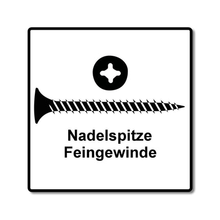 SPAX GIX-A Viti per cartongesso 3,9x45mm fosfate 1000 pz. ( 1091170390456 ) Filetto pieno, testa a tromba, incavo trasversale H2, punta d'ago