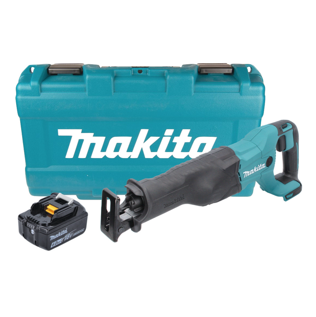 Sierra de sable sin cable Makita DJR 186 G1K 18 V + 1x batería 6.0 Ah + maletín - sin cargador
