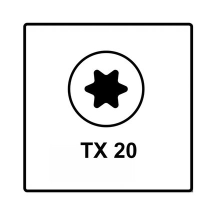 Fischer Power-Fast II FPF II Chipboard Screw 4.5x40mm, Countersunk head, Torx, Partial thread, Blue zinc plated, 500pcs. (670269)