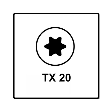 Fischer Power-Fast II FPF II Chipboard screw 5.0x35 mm 500 pcs. Countersunk head with Torx drive, partly thread, galvanised, blue passivated (670371)