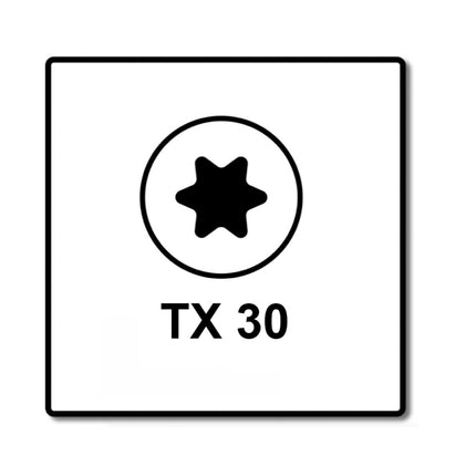 Fischer Power-Fast II FPF II tornillo para aglomerado 6,0x240 mm 50 piezas (670469) cabeza avellanada con rosca parcial Torx, galvanizado, pasivado azul