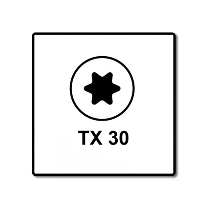 Fischer Power-Fast II FPF II tornillo para aglomerado 6,0x260 mm 25 piezas (670470) cabeza avellanada con rosca parcial Torx, galvanizado, pasivado azul