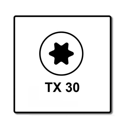 Fischer Power-Fast II FPF II tornillo para aglomerado 6,0x280 mm 50 piezas (670473) cabeza avellanada con rosca parcial Torx, galvanizado, pasivado azul